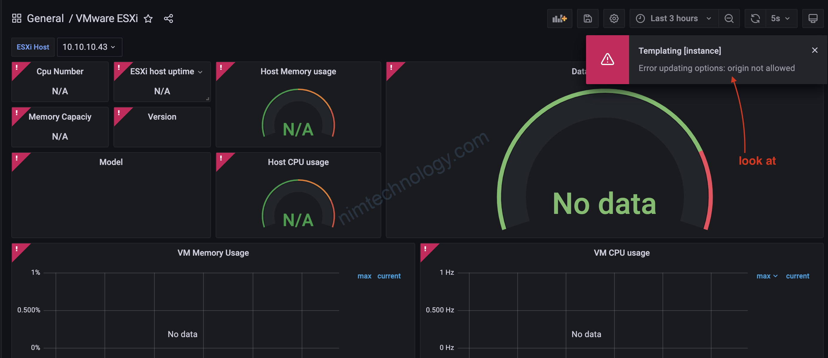 [Grafana] Error updating options: origin not allowed when you upgrade the Grafana.