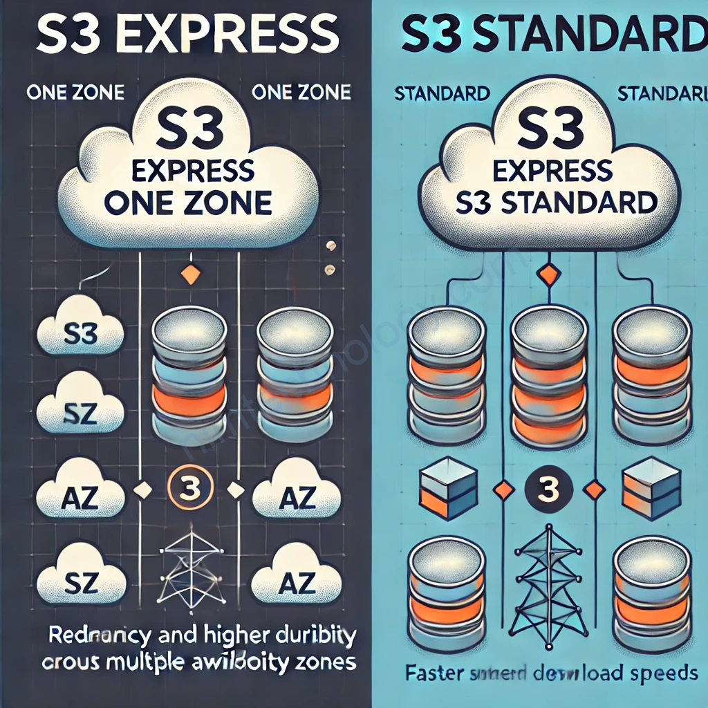 [S3] Try to compare S3 express One Zone with S3 standard.