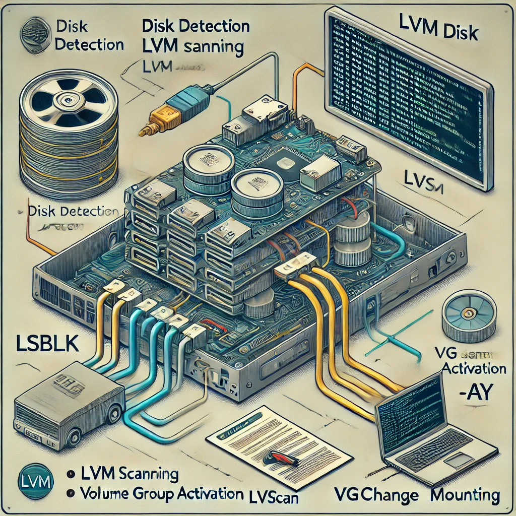 [Ubuntu/LVM] Reattach LVM Disk to new Physical Server.