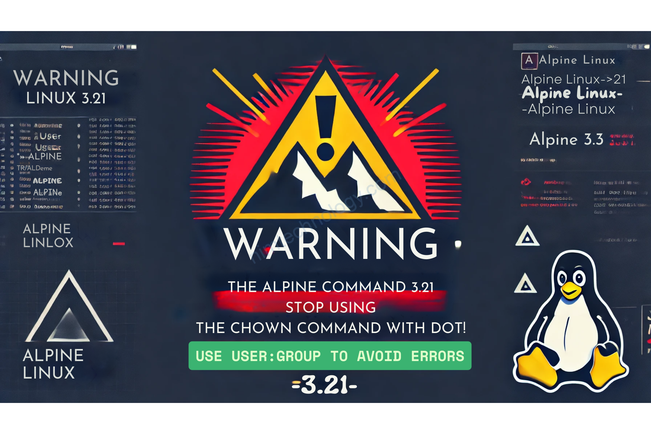 [Linux Tips] Be Careful When Using the chown Command on Alpine Linux 3.21 – Don’t Use the Dot Anymore!