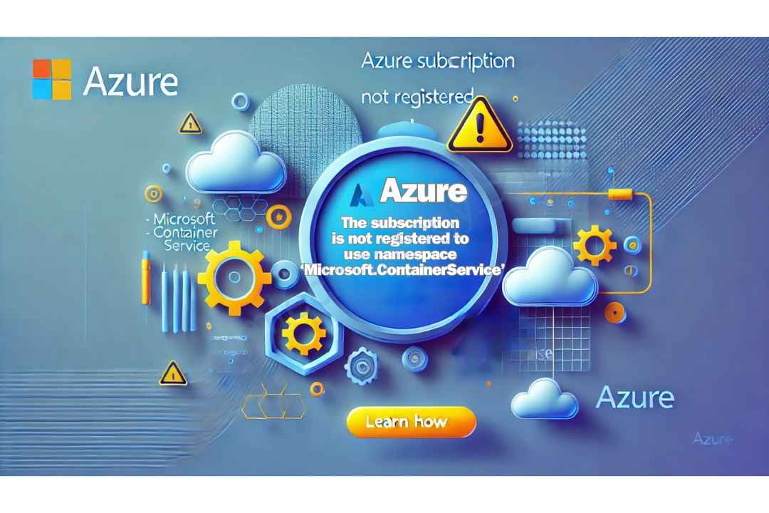 [Azure] The subscription is not registered to use namespace ‘Microsoft.ContainerService’
