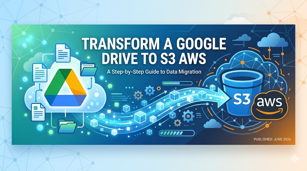 Transform a Google Drive to S3 AWS