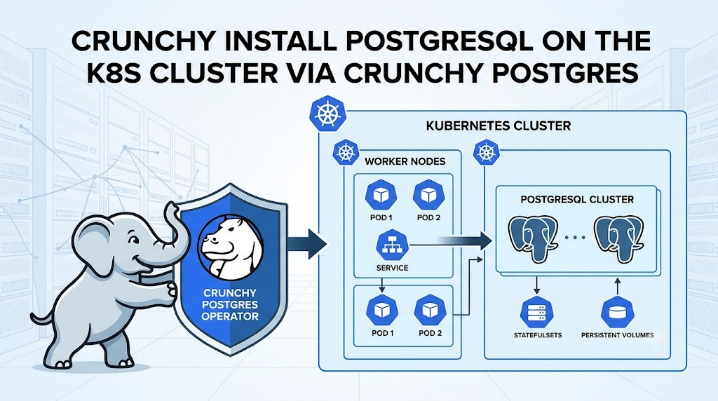[Crunchy] Install PostgreSQL on the k8s cluster via Crunchy Postgres.
